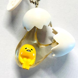 Gudetama Pie Mini key chain Figure doll T-Arts Very Rare From japan Vintage made in China ' Sanrio Official