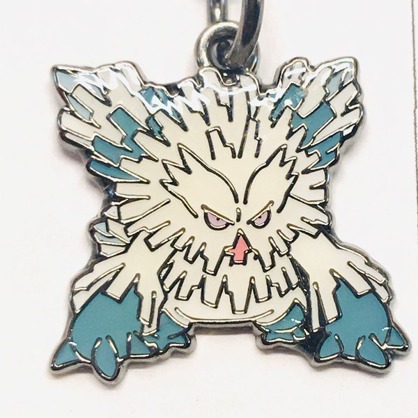 Mega Abomasnow Key ring Metal Charm Pokemon Center Ltd. Pocket Monster Very Rare From japan Vintage F/S Official