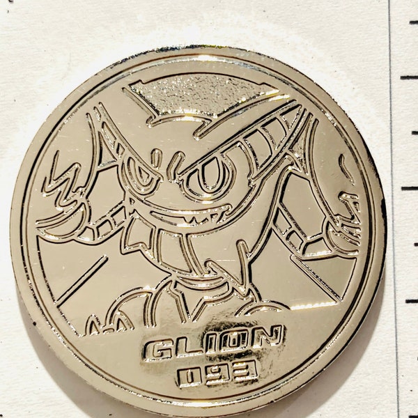 Gliscor [Color of Silver] Metal Medal 093 Pokemon Center Ltd. Pocket Monster Very Rare From japan Official Vintage