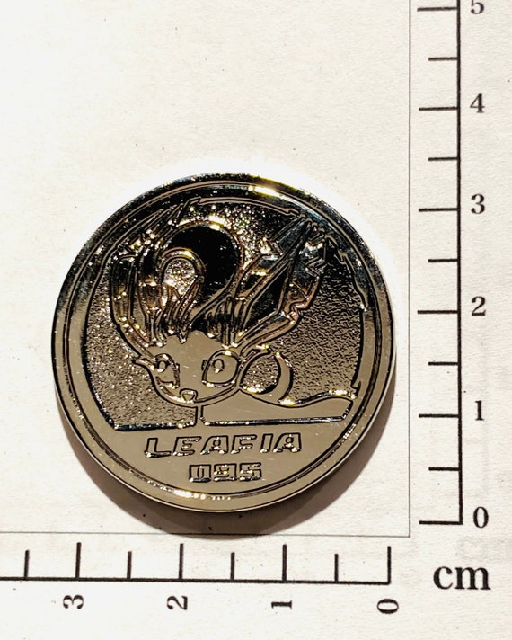 Farfetch'd Pokemon Metal Coin Medal Nintendo Silver Color From Japan Y-39