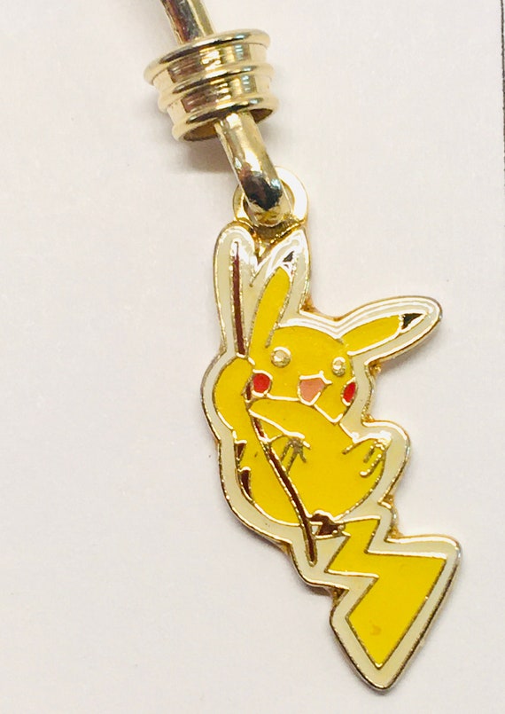 Pikachu Key ring Metal Charm Pokemon Center Ltd. P