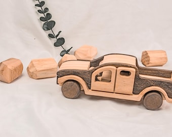 Wooden Car Toy for Children – Handmade Natural Wooden Vehicle Toy