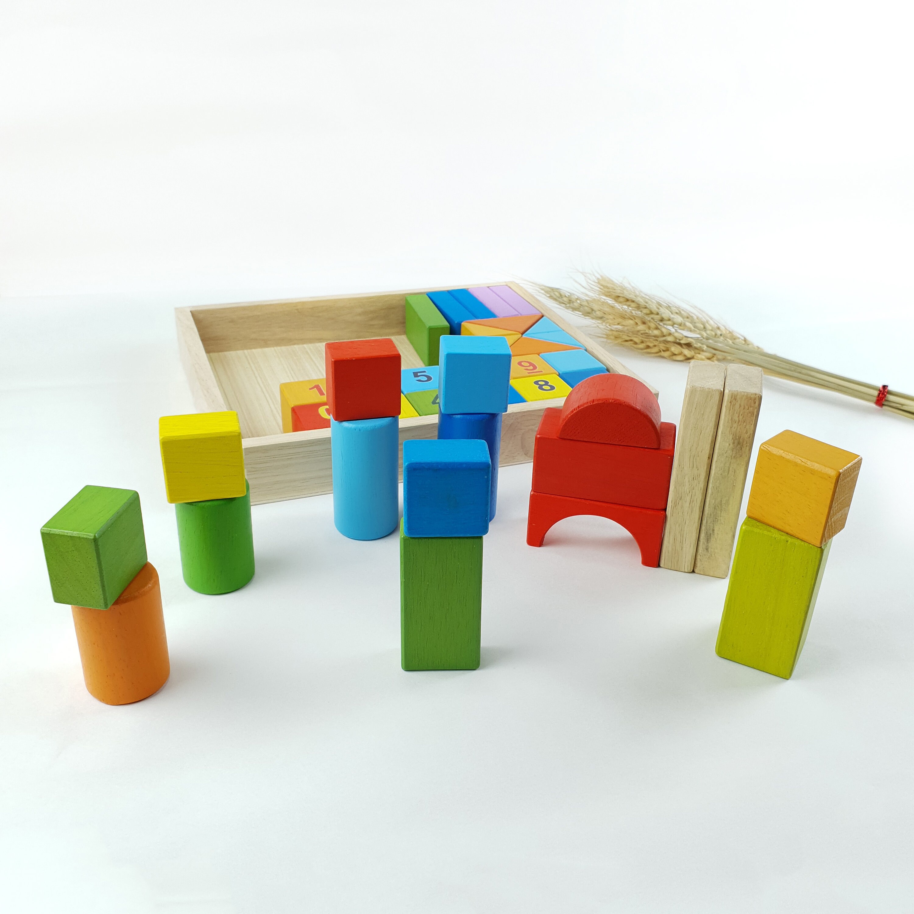 Mixed Block Example Montessori Wooden Mixed Block Set: Learning Toy for Children - Etsy