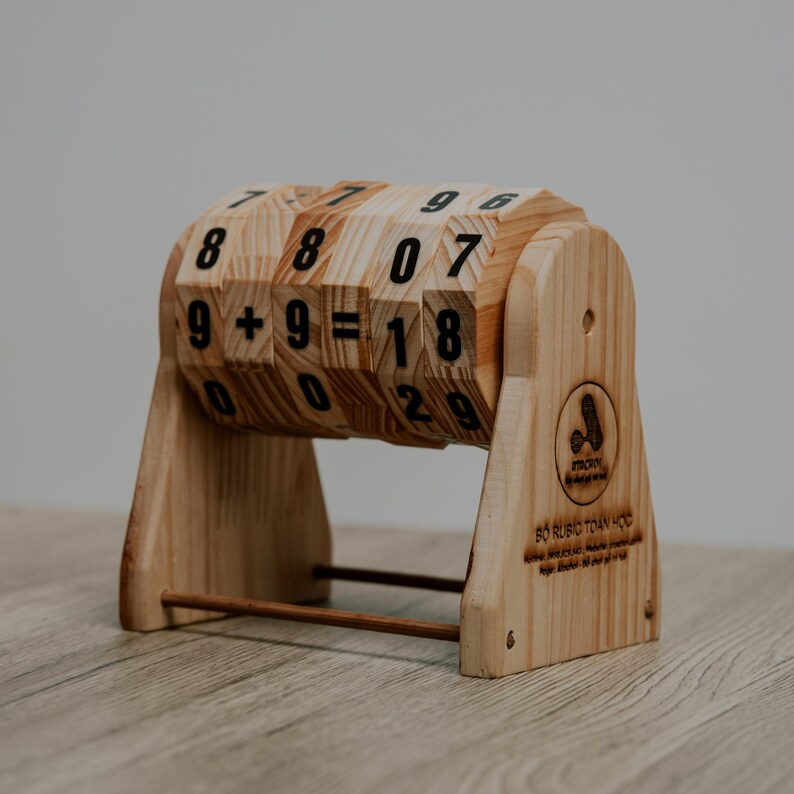 Wooden Math Toy: Montessori Arithmetic Wheels, STEM Learning - Etsy
