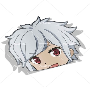 Waterproof Anime Peeker Stickers - Durable Vinyl Decals for Cars, Laptops, Water Bottles, Bumper, Kiss-Cut