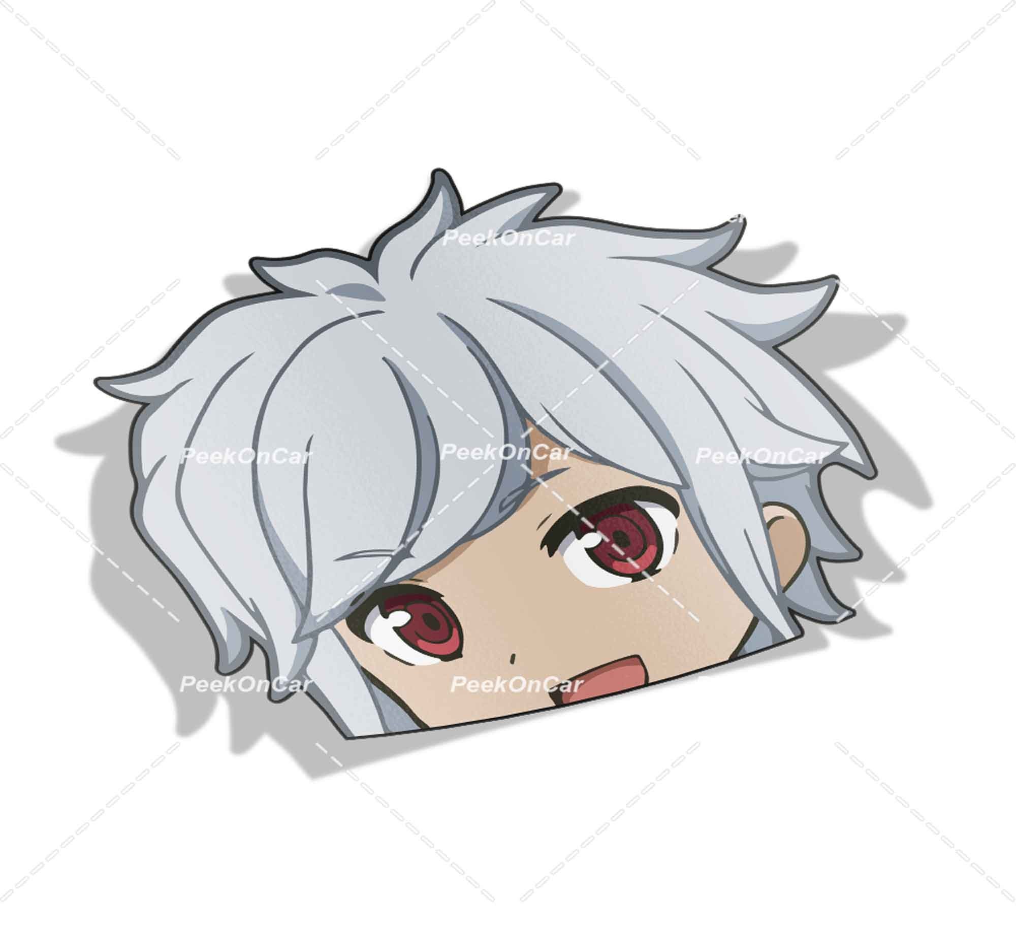 Danmachi Or Is It Wrong To Try Or Dungeon Ni Deai Season 4 Anime Characters  Bell And Ryuu Bleeding In Red Minimalist Sunset Vintage Design Sticker for  Sale by Animangapoi
