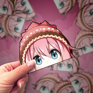 Outdoor Enthusiast | Waterproof Anime Peeker Stickers - Durable Vinyl Decals for Cars, Laptops, Water Bottles, Bumper, Kiss-Cut