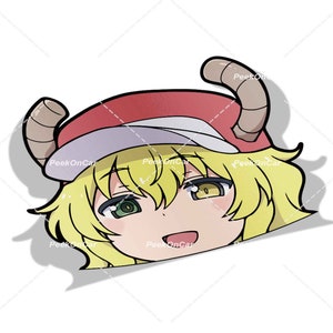 Waterproof Anime Peeker Stickers - Durable Vinyl Decals for Cars, Laptops, Water Bottles, Bumper, Kiss-Cut