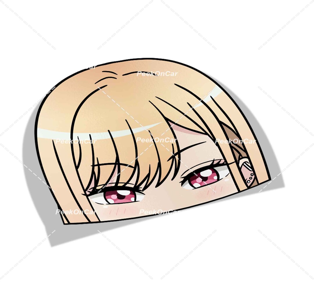 Anime Peek Peeker Anime Stickers Laptop Stickers Cars Vinyl Stickers Bumper Stickers Kiss Cut