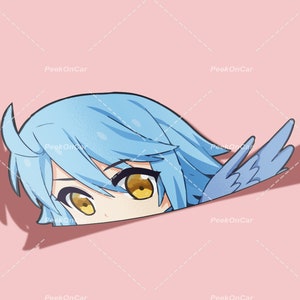 Waterproof Anime Peeker Stickers - Durable Vinyl Decals for Cars, Laptops, Water Bottles, Bumper, Kiss-Cut