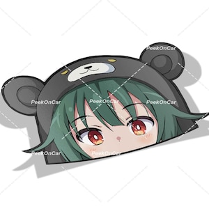 Waterproof Anime Peeker Stickers - Durable Vinyl Decals for Cars, Laptops, Water Bottles, Bumper, Kiss-Cut