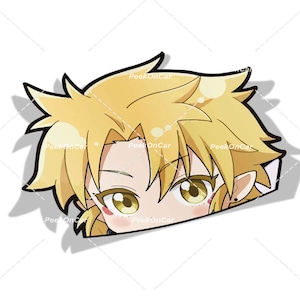 Waterproof Anime Peeker Stickers - Durable Vinyl Decals for Cars, Laptops, Water Bottles, Bumper, Kiss-Cut