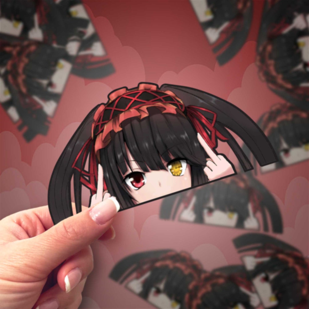 Timeless Temptress Waterproof Anime Peeker Stickers Durable