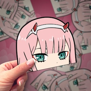 Darling's Muse | Waterproof Anime Peeker Stickers - Durable Vinyl Decals for Cars, Laptops, Water Bottles, Bumper, Kiss-Cut