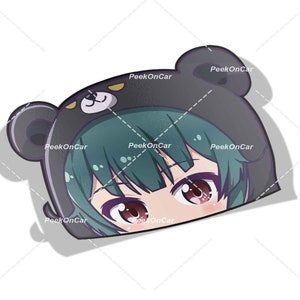 Waterproof Anime Peeker Stickers - Durable Vinyl Decals for Cars, Laptops, Water Bottles, Bumper, Kiss-Cut