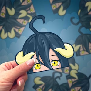 Abyssal Sage | Waterproof Anime Peeker Stickers - Durable Vinyl Decals for Cars, Laptops, Water Bottles, Bumper, Kiss-Cut