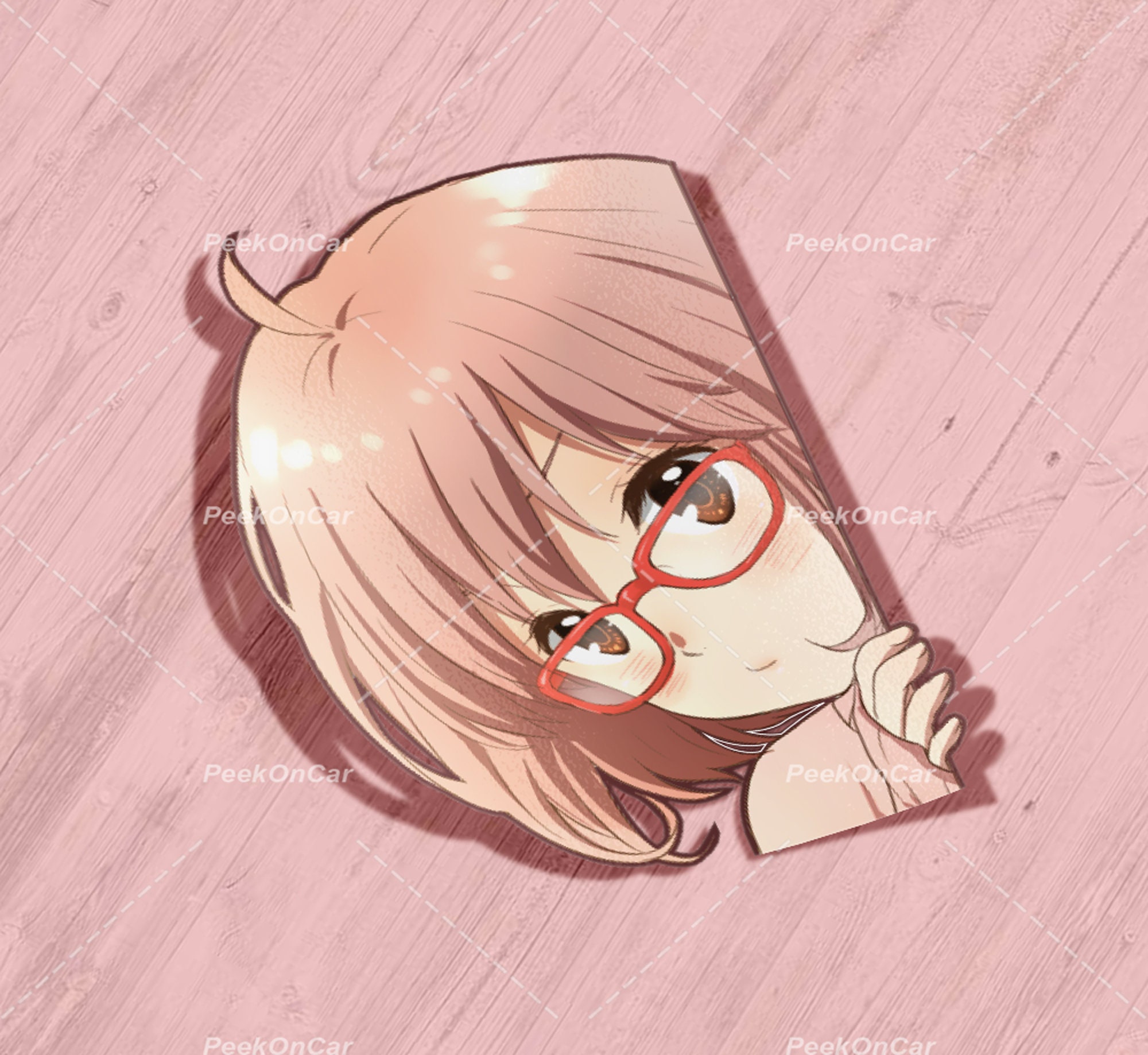 Mirai Kuriyama, kyoukai No Kanata, kuriyama, kyoukai, beyond The Boundary,  Mirai, threedimensional Space, Digital data, glasses, eyewear