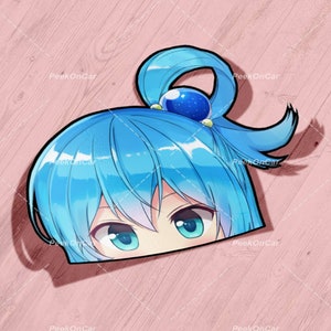 Waterproof Anime Peeker Stickers - Durable Vinyl Decals for Cars, Laptops, Water Bottles, Bumper, Kiss-Cut