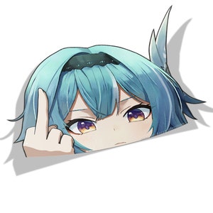 Waterproof Anime Peeker Stickers - Durable Vinyl Decals for Cars, Laptops, Water Bottles, Bumper, Kiss-Cut
