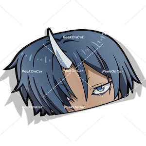 Waterproof Anime Peeker Stickers - Durable Vinyl Decals for Cars, Laptops, Water Bottles, Bumper, Kiss-Cut