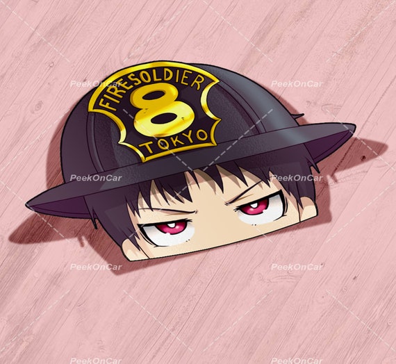 Fire Force Anime Aufkleber Decal Holographischer Maki Oze Peeker Sticker