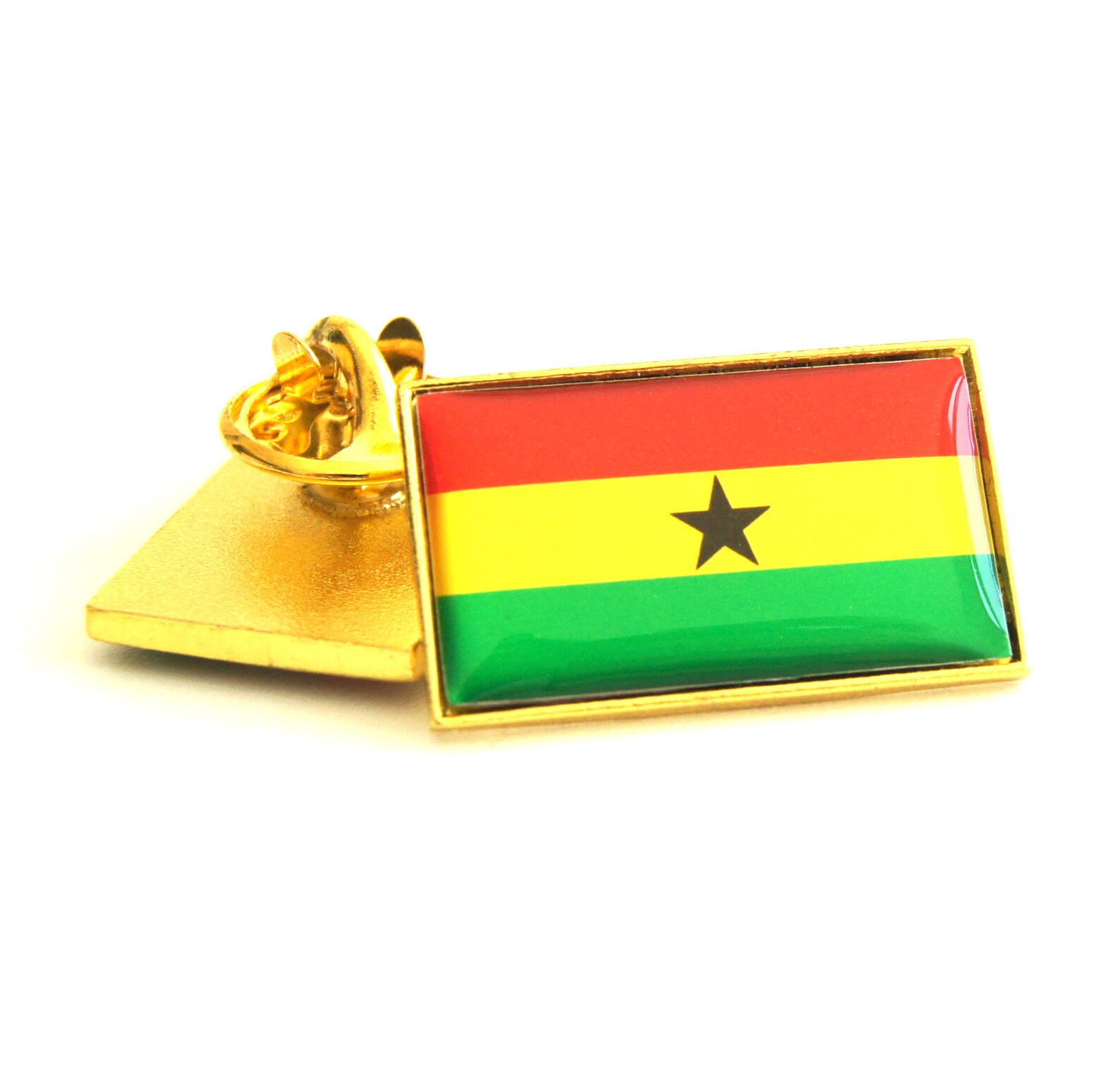 2pcs Ghana National Flag Lapel Pin Badge Set Gift Box Packing Etsy