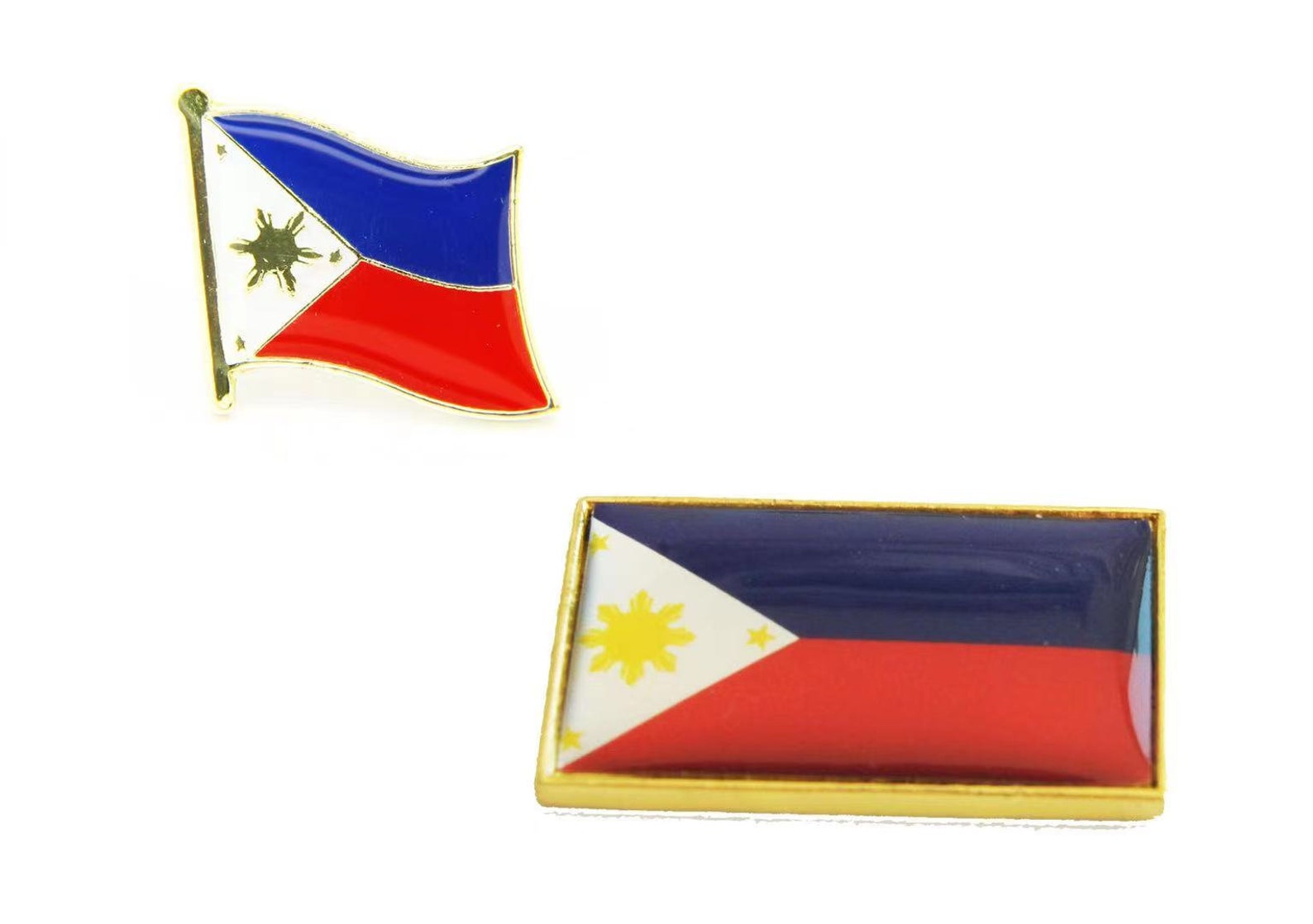 2pcs Philippines National Flag Lapel Pin Badge Set Gift Box Etsy