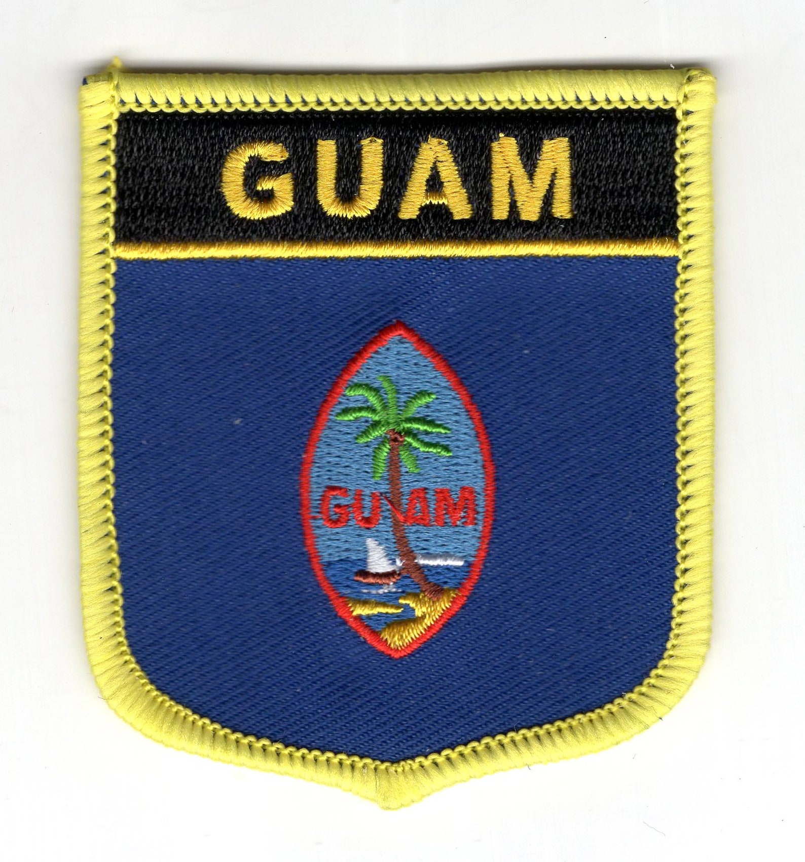 2pcs Guam Flag Embroidered Iron on Badge Applique Patch Rectangle and Shield Etsy