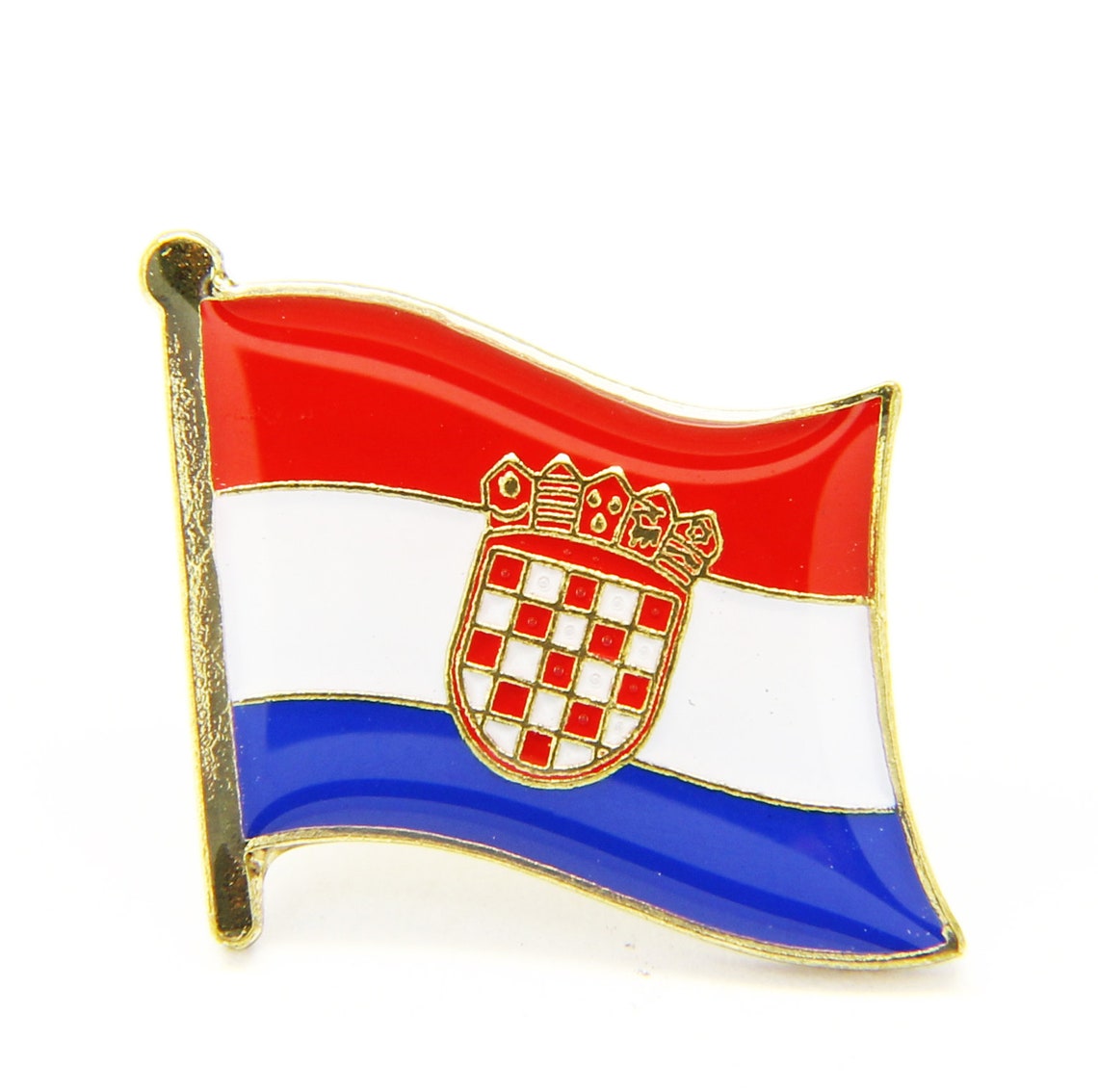 2pcs Croatia National Flag Lapel Pin Badge Set Gift Box Etsy