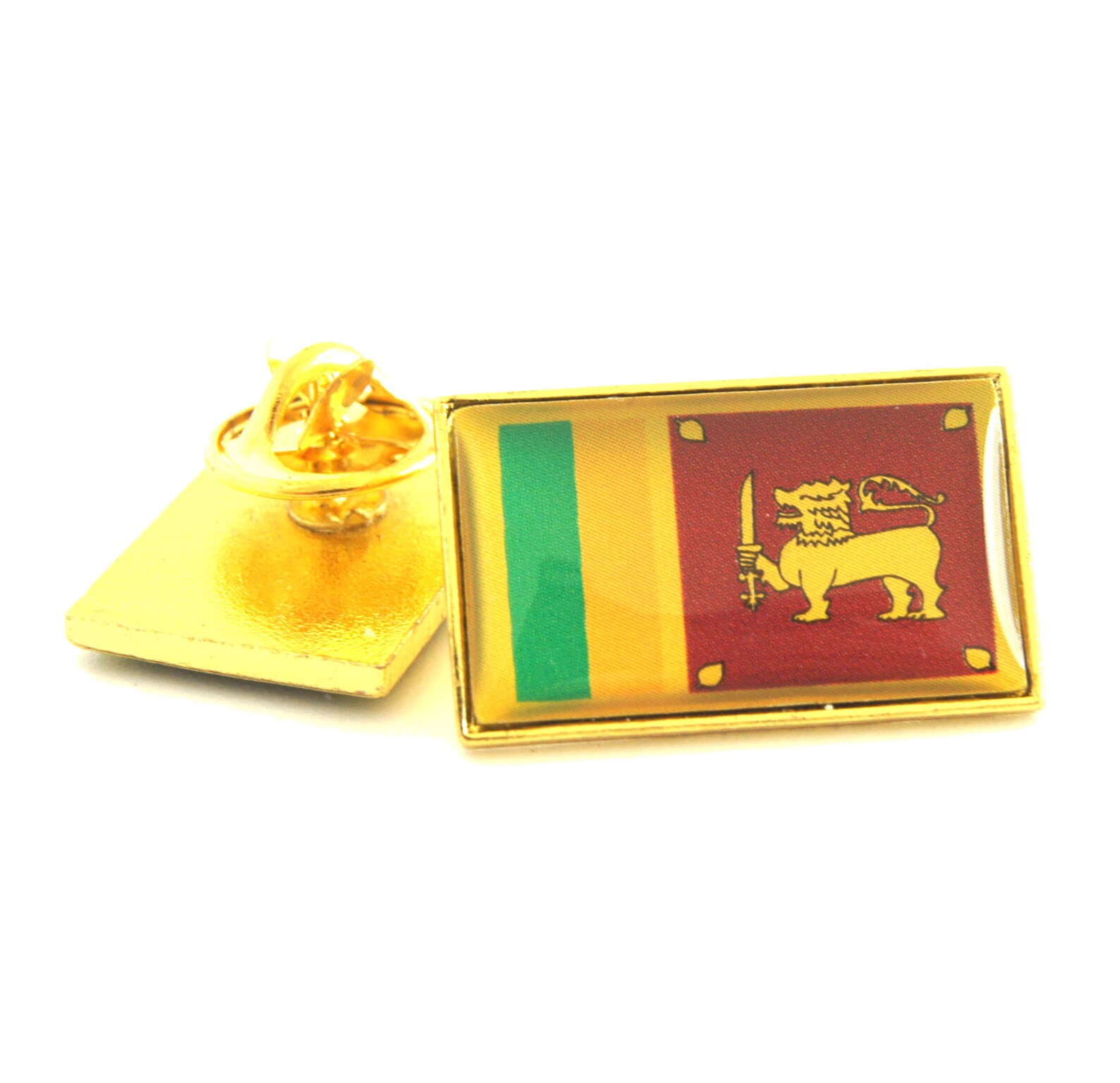 2pcs Sri Lanka National Flag Lapel Pin Badge Set Gift Box emballage Etsy France