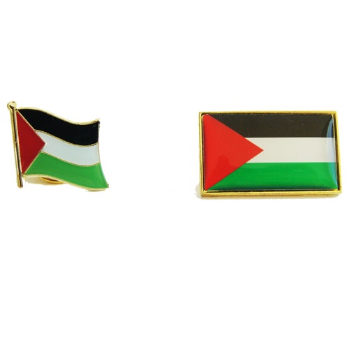 Free Palestine National Enamel Palestine Palestinian Flag Pin Badge Lapel 