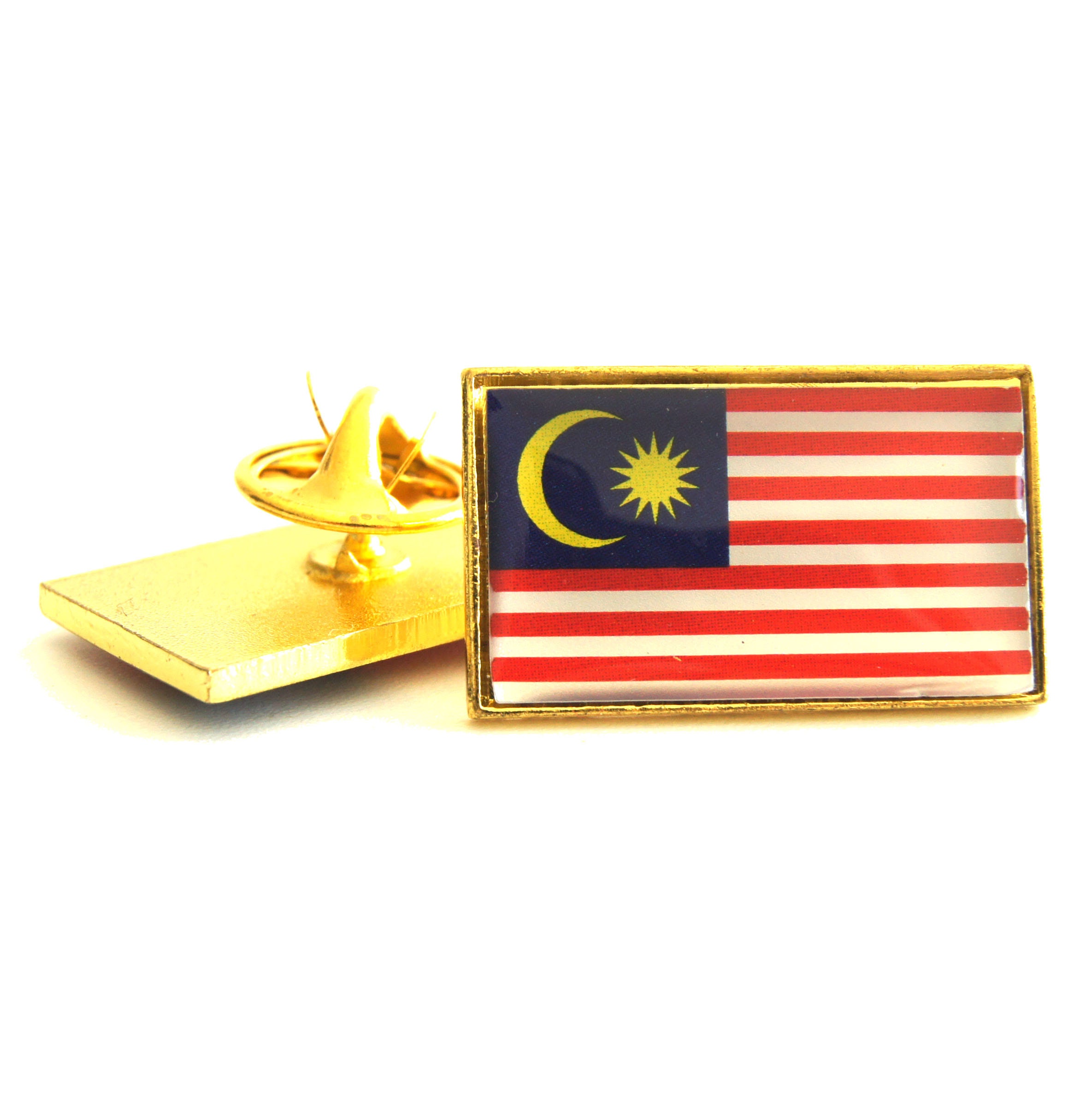 2pcs Malaysia National Flag Lapel Pin Badge Set Gift Box Etsy