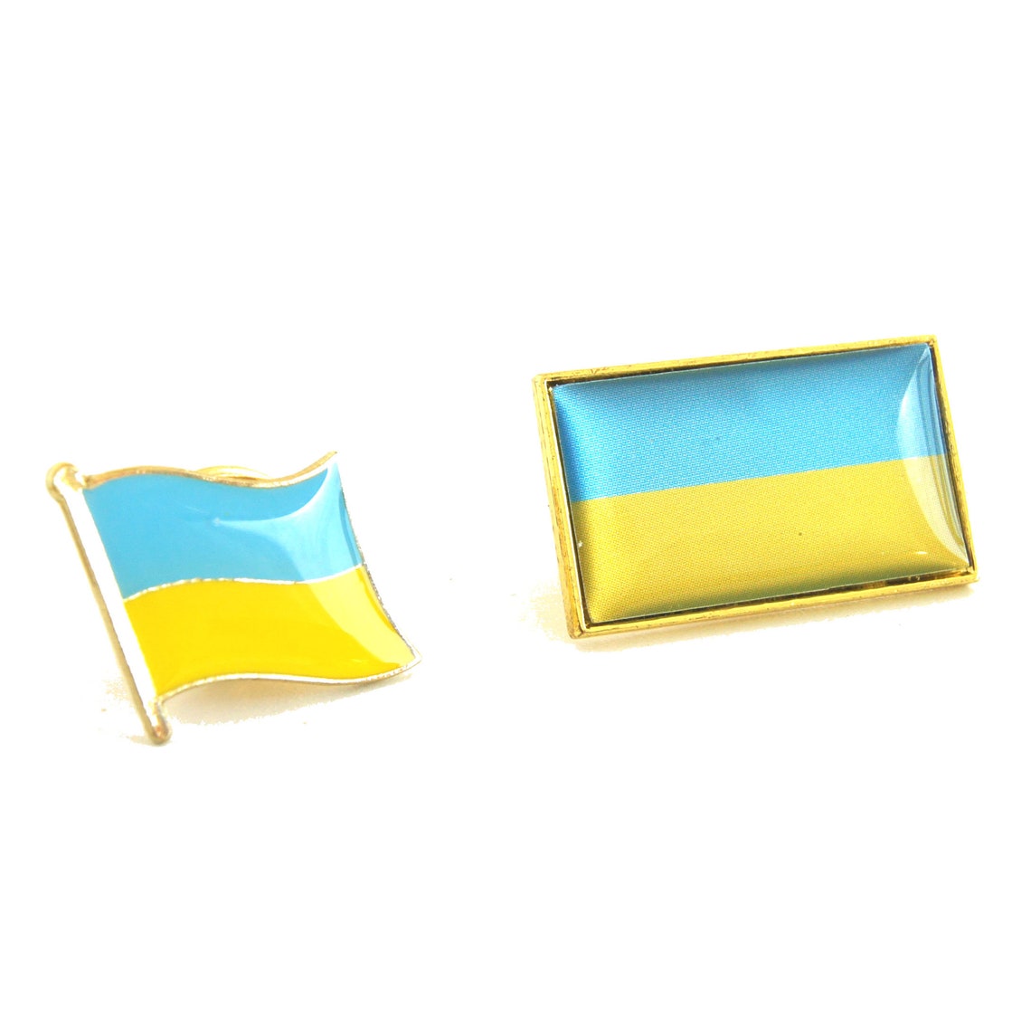 2pcs Ukraine National Flag Lapel Pin Badge Set Gift Box Etsy