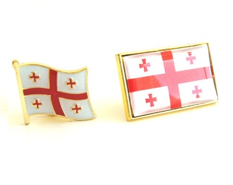 Georgia Country Flag Enamel Pin Badge Georgia Country Flag Enamel Pin Badge