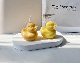 3D small yellow duck silicone mold Handmade resin mold duck aromatherapy plaster candle mold Artistic creative design candle DIY home decor