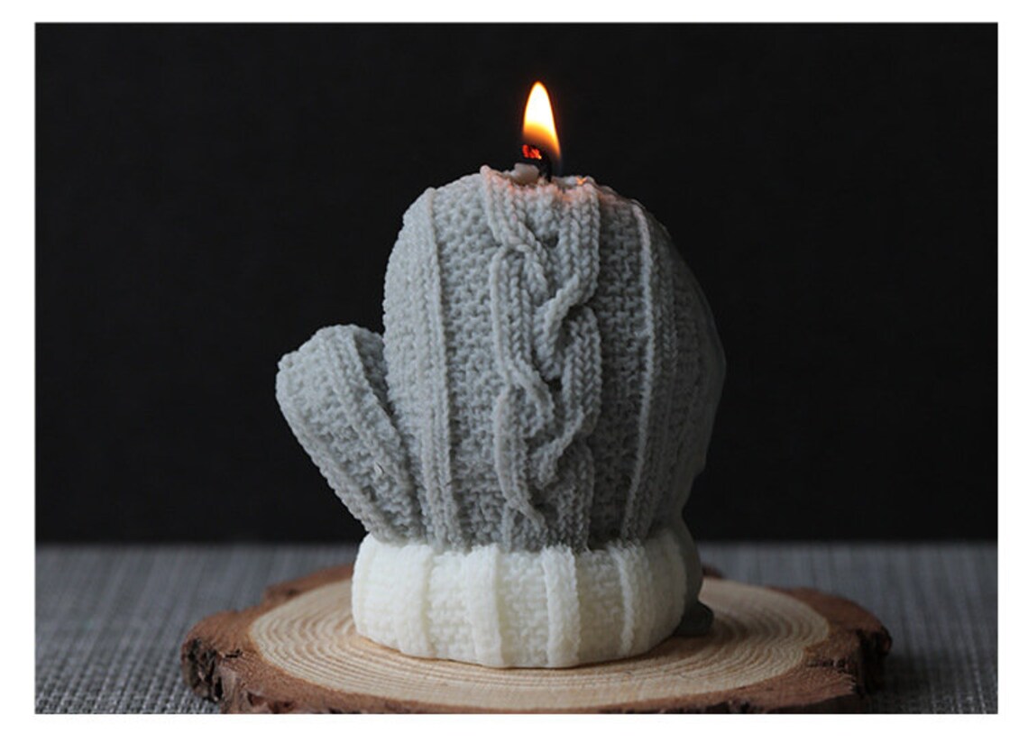 Gloves Candle Moldchristmas Woolen Texture Cecorative Epoxy Etsy UK