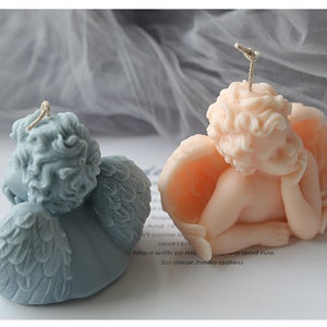 Cute Angel Candle Mold,Clouds Silicone Aromatherapy Mold,Sky Cake Making Cloud Mold,DIY Epoxy Resin Mold,Decor Chocolate Fondant Candy Tools image 5