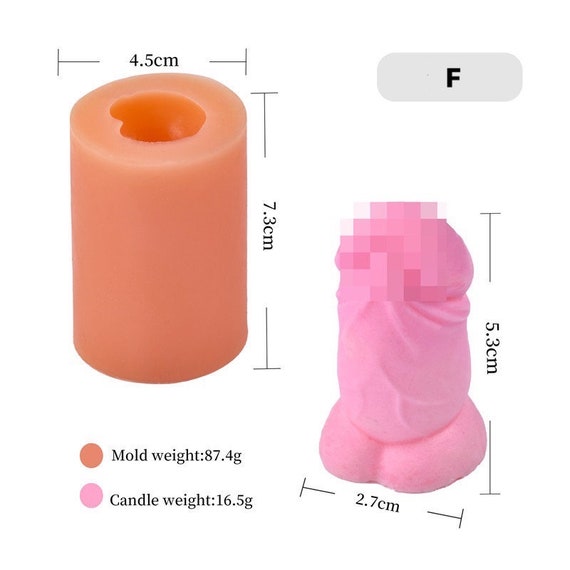 Other Health Beauty Items 3D Penis Shaped Silicone Candle Mold Men Dick  Soap Mold DIY Handmade Home Decoration Tools x0904