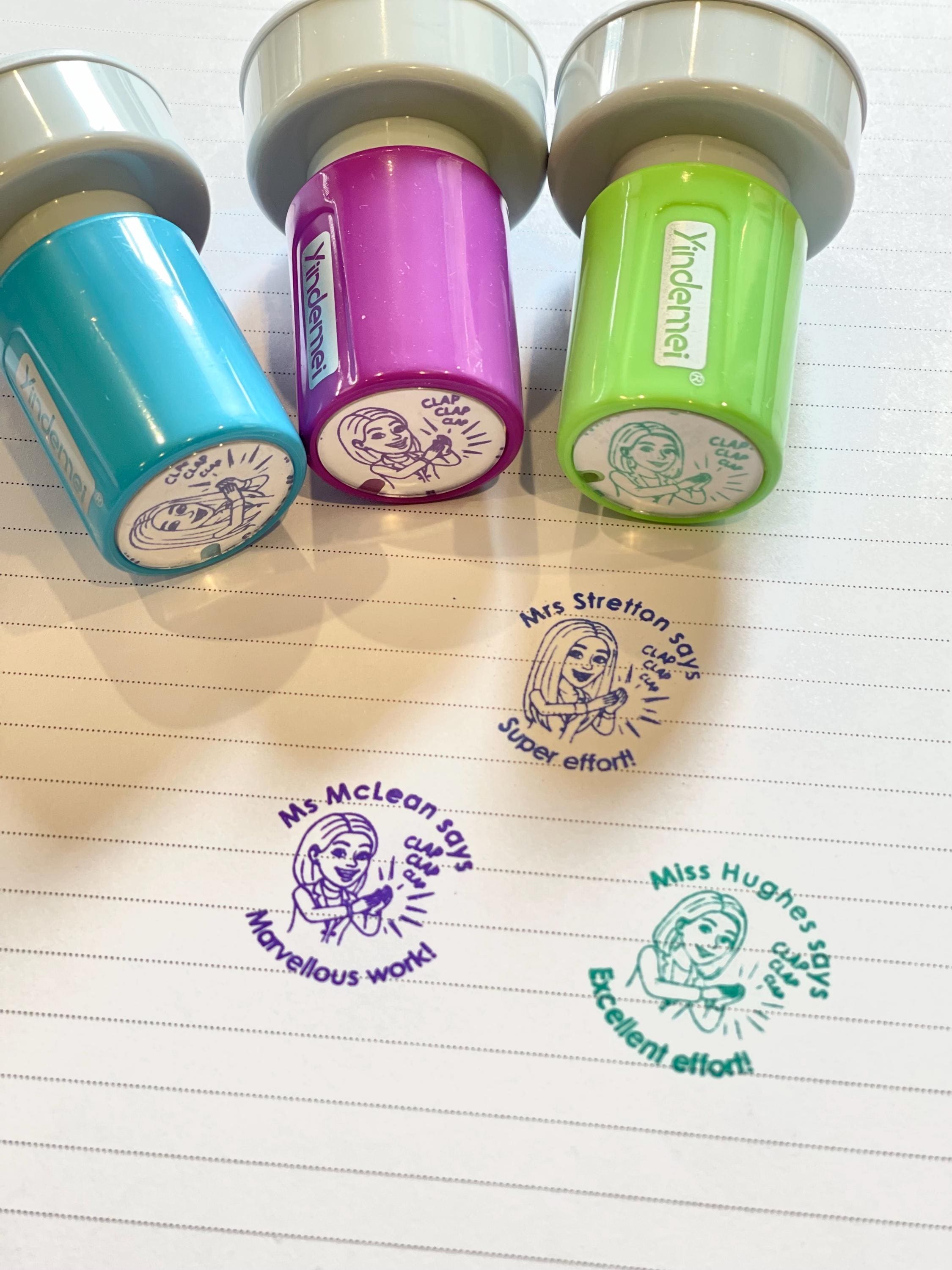 Custom Bitmoji Teacher Stamp - Personalized Teacher Stamp With Bitmoji ...