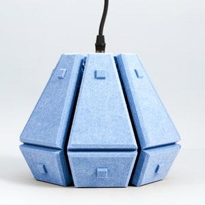 ALLUMO BLUE Pendant Lighting, DIY Pendant Lamp Shade, Decorative Blue Designer Lamp
