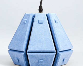 ALLUMO BLUE Pendant Lighting, DIY Pendant Lamp Shade, Decorative Blue Designer Lamp