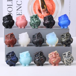 石のフクロウ - Etsy 日本