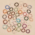Natural Crystal Faceted Beads Stretchy Stackable Rings , Gemstone Anti-Anxiety Rings , Minimalist Ring Family Jewelry , Women Gifts