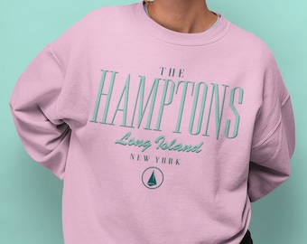 The Hamptons New York Sweatshirt, Hamptons Crewneck, Long Island NY, VSCO Trendy Vintage, Aesthetic Sweatshirt, Hamptons Shirt, Sailing Club