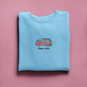 Outer Banks Sweatshirt Pogue Life Shirt Retro Van Shirt Women&#39;s Crewneck Shirt Outer Banks Season 2 John B Shirt Pogue Shirt TV Show Shirt