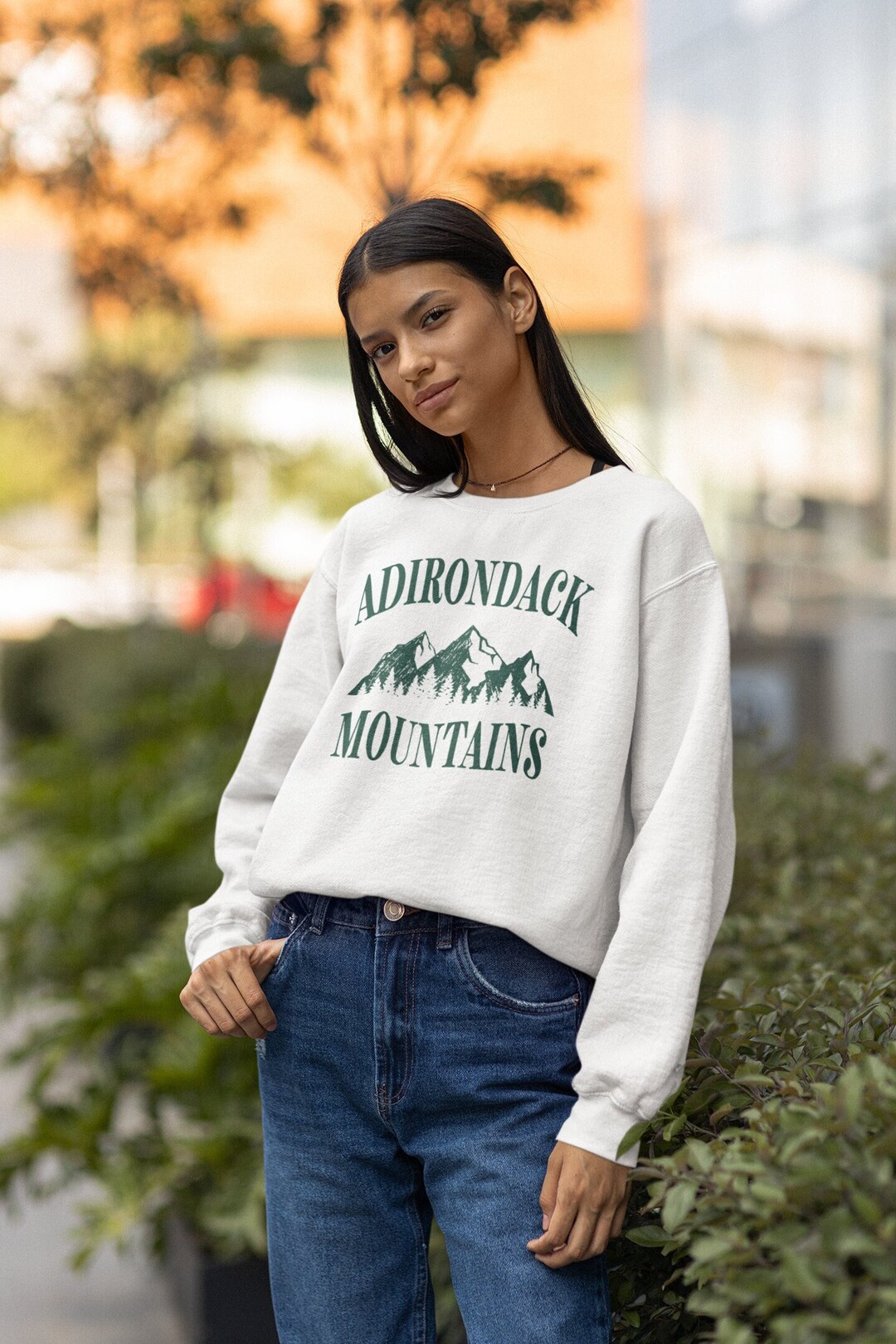 Between the Mountains Greasy Sierra Crewneck Sweatshirt for Women
