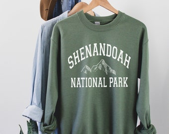 Shenandoah National Park Crewneck, National Park Sweatshirt, Mountain Sweatshirt, Blue Ridge Mountains Sweatshirt, Virginia Crewneck, Hiking