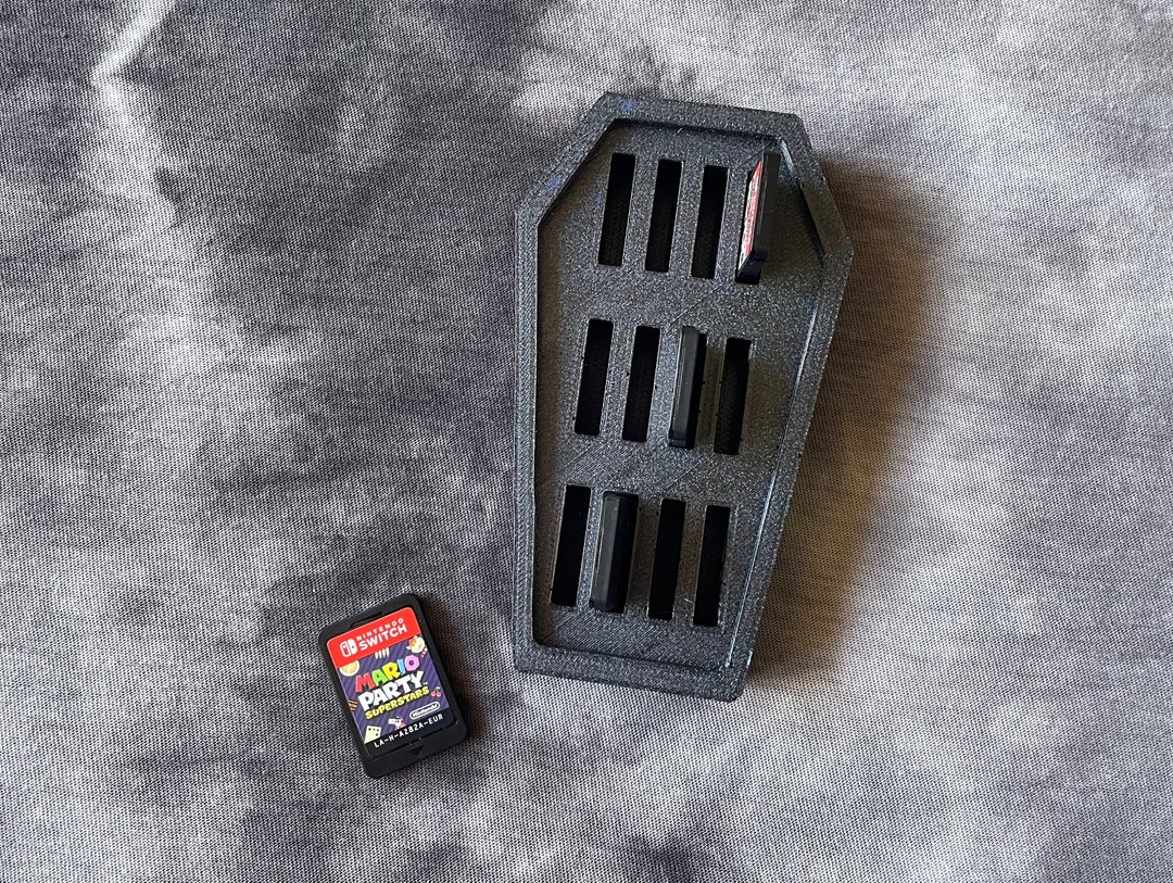 Black Switch Video Game Holder With Some Glitter Space for up Etsy