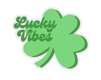 Lucky Vibes Sticker St. Patricks Irish