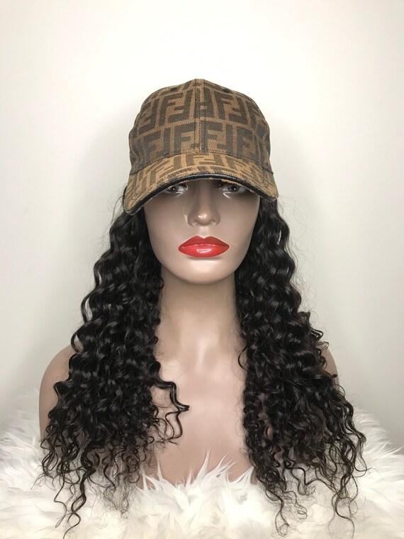 Baseball Cap Hat Human Hair Wig - Etsy display picture 2